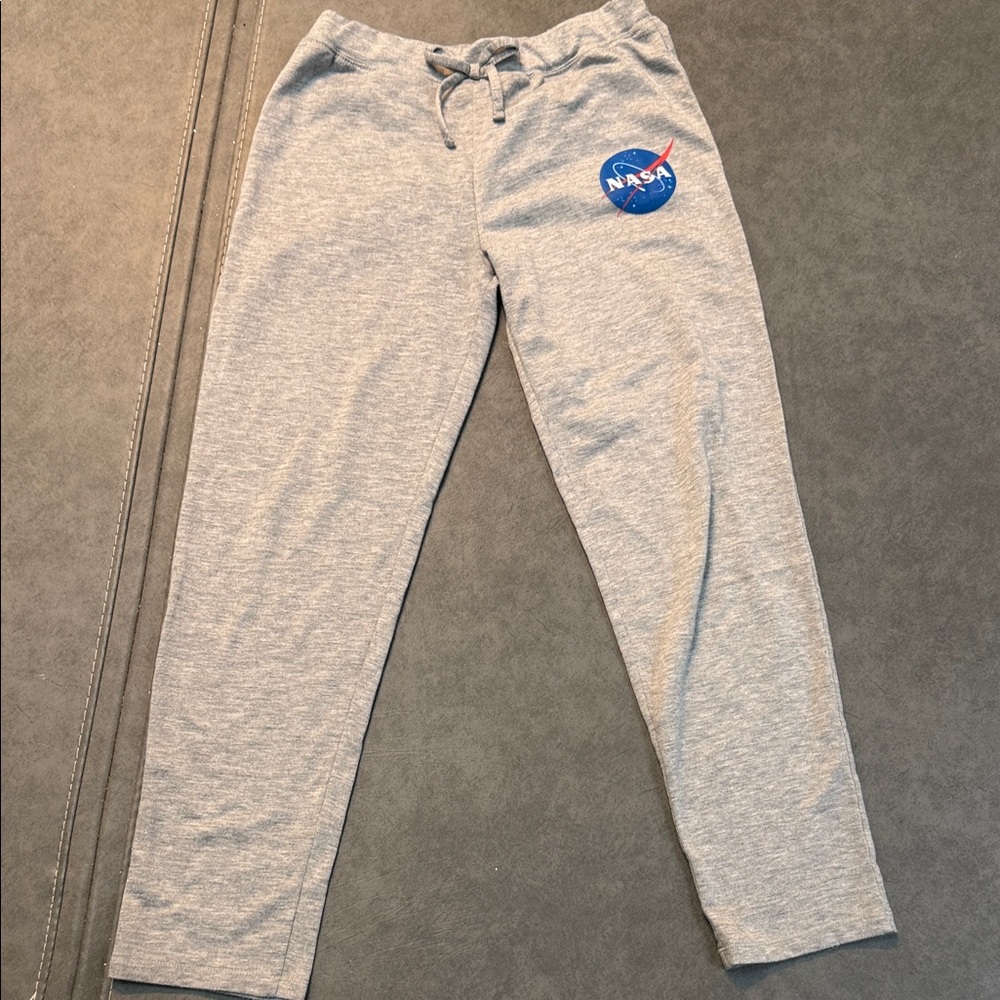 Sleep On It Gray Pajama Pants with Blue NASA Logo